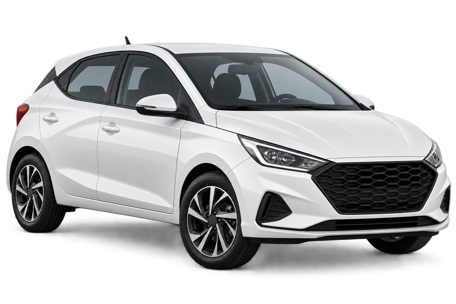 Carro branco do financiamento